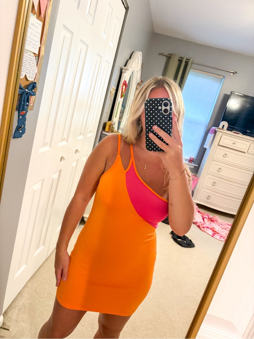SHEIN Bright Orange Petite XS Dress